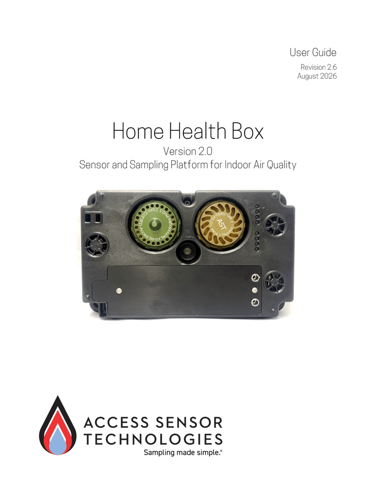Screenshot of Home Health Box User Guide cover page