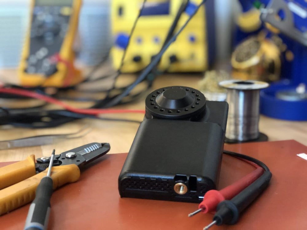 Photograph of UPAS v2.0 at workbench