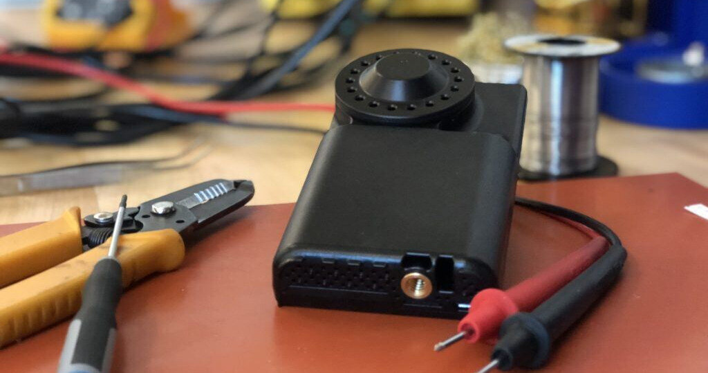 Photograph of UPAS on workbench